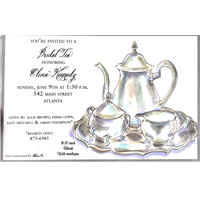 Silver Teatime with Border